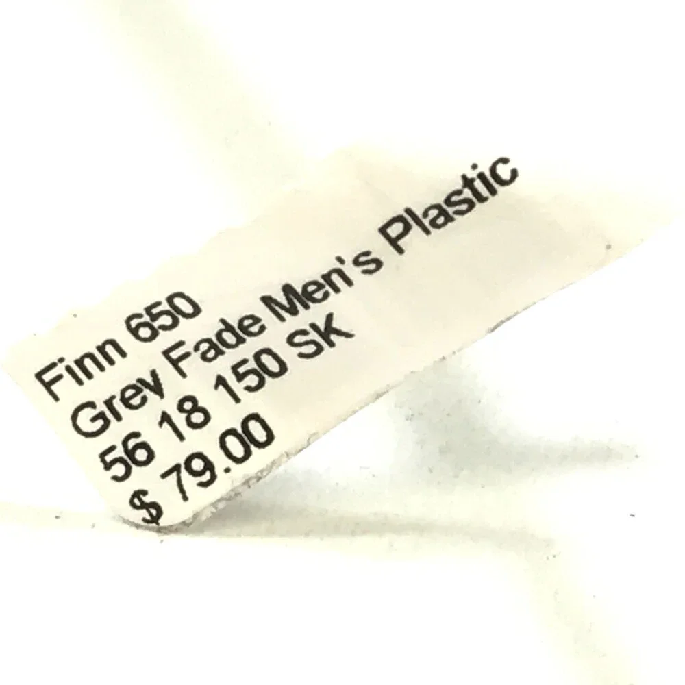 Affordable Designs Eyeglasses Frames FINN GRAY Clear Fade Square 56-18-150